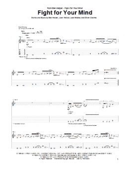 page one of Fight For Your Mind (Guitar Tab)