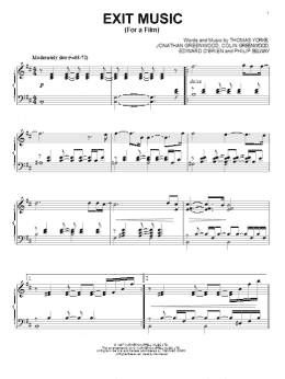 page one of Exit Music (For A Film) (Piano Solo)