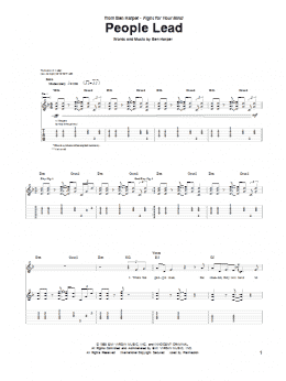 page one of People Lead (Guitar Tab)