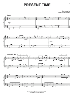 page one of Present Time (Piano Solo)