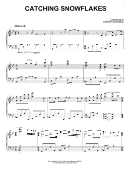 page one of Catching Snowflakes (Piano Solo)