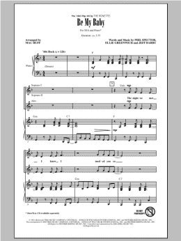 page one of Be My Baby (SSA Choir)