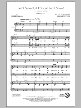 page one of Let It Snow! Let It Snow! Let It Snow! (3-Part Mixed Choir)