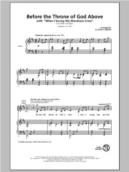 page one of Before The Throne Of God Above (SATB Choir)