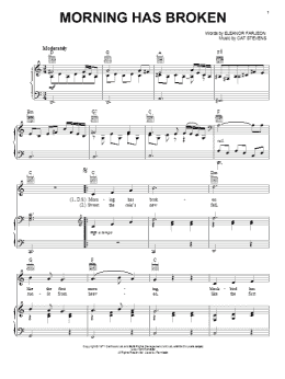 page one of Morning Has Broken (Piano, Vocal & Guitar Chords (Right-Hand Melody))