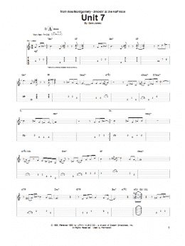 page one of Unit 7 (Guitar Tab)