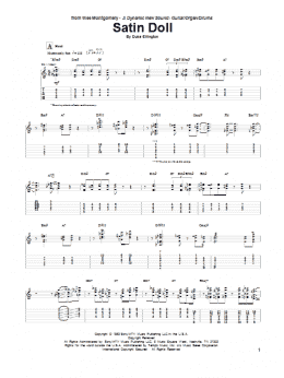 page one of Satin Doll (Guitar Tab)