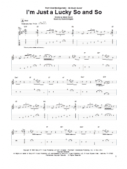 page one of I'm Just A Lucky So And So (Guitar Tab)