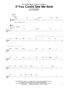 page one of If You Could See Me Now (Guitar Tab)