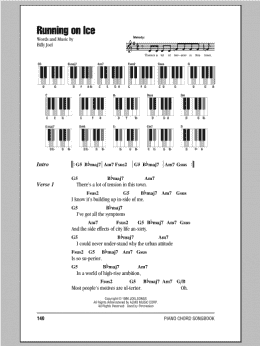 page one of Running On Ice (Piano Chords/Lyrics)