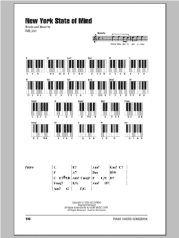 page one of New York State Of Mind (Piano Chords/Lyrics)