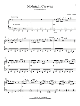 page one of Midnight Caravan (Educational Piano)
