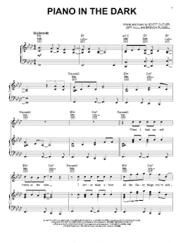 page one of Piano In The Dark (Piano, Vocal & Guitar Chords (Right-Hand Melody))
