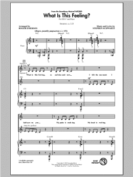 page one of What Is This Feeling? (from Wicked) (arr. Roger Emerson) (SSA Choir)