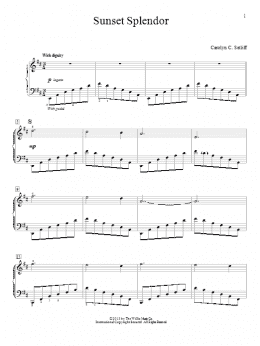 page one of Sunset Splendor (Educational Piano)