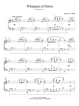 page one of Whispers Of Dawn (Educational Piano)