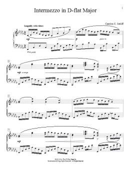 page one of Intermezzo In D-Flat Major (Educational Piano)
