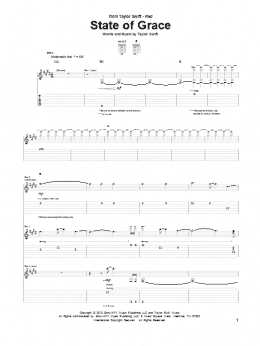 page one of State Of Grace (Guitar Tab)