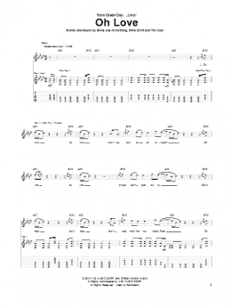 page one of Oh Love (Guitar Tab)