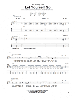 page one of Let Yourself Go (Guitar Tab)