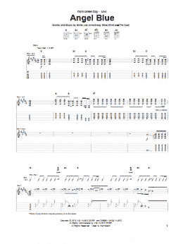 page one of Angel Blue (Guitar Tab)
