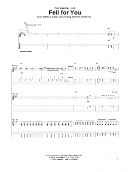 page one of Fell For You (Guitar Tab)