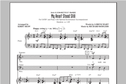 page one of My Heart Stood Still (arr. Kirby Shaw) (SATB Choir)