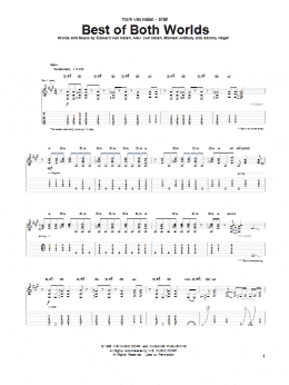 page one of Best Of Both Worlds (Guitar Tab)