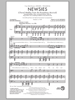 page one of Newsies (Choral Medley) (SATB Choir)