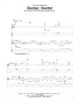 page one of Doctor, Doctor (Guitar Tab)
