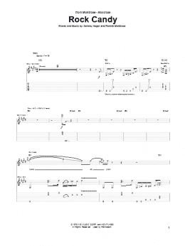 page one of Rock Candy (Guitar Tab)
