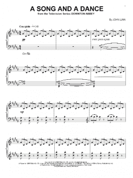 page one of A Song And A Dance (Piano Solo)