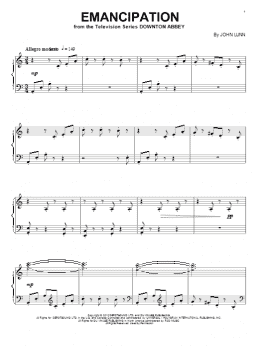 page one of Emancipation (Piano Solo)