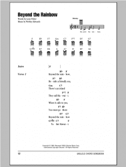 page one of Beyond The Rainbow (Ukulele Chords/Lyrics)