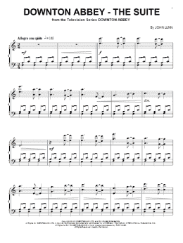 page one of Downton Abbey - The Suite (Piano Solo)