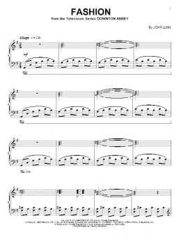 page one of Fashion (Piano Solo)