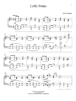 page one of Lofty Peaks (Educational Piano)