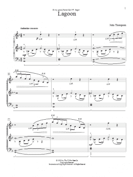 page one of Lagoon (Educational Piano)