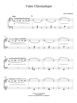 page one of Valse Chromatique (Educational Piano)