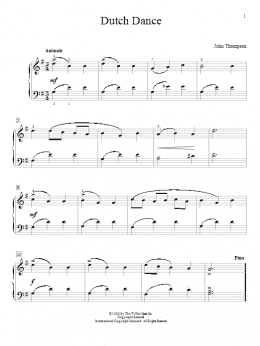 page one of Dutch Dance (Educational Piano)