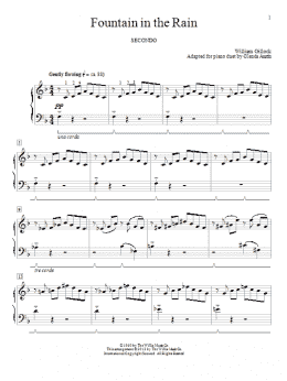 page one of Fountain In The Rain (Piano Duet)