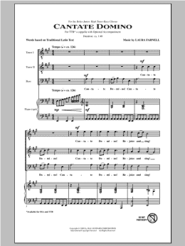 page one of Cantate Domino (TTBB Choir)