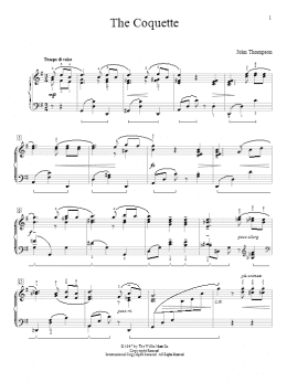 page one of The Coquette (Educational Piano)