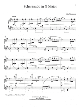 page one of Scherzando In G Major (Educational Piano)