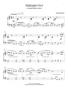 page one of Midnight Owl (Educational Piano)