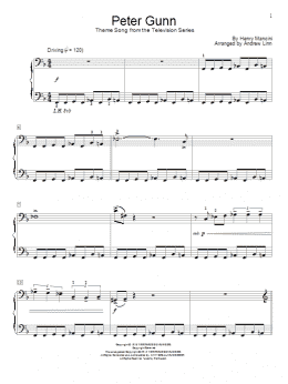 page one of Peter Gunn (Educational Piano)