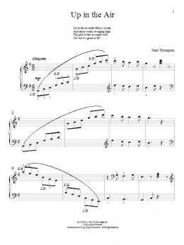 page one of Up In The Air (Educational Piano)