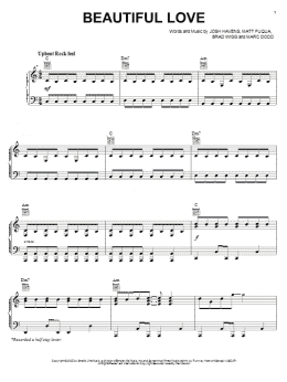 page one of Beautiful Love (Piano, Vocal & Guitar Chords (Right-Hand Melody))