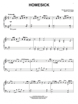 page one of Homesick (Piano Solo)