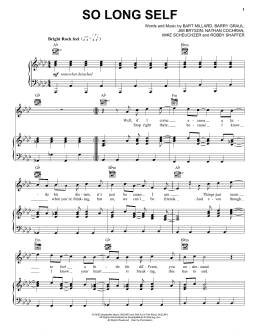 page one of So Long Self (Piano, Vocal & Guitar Chords (Right-Hand Melody))